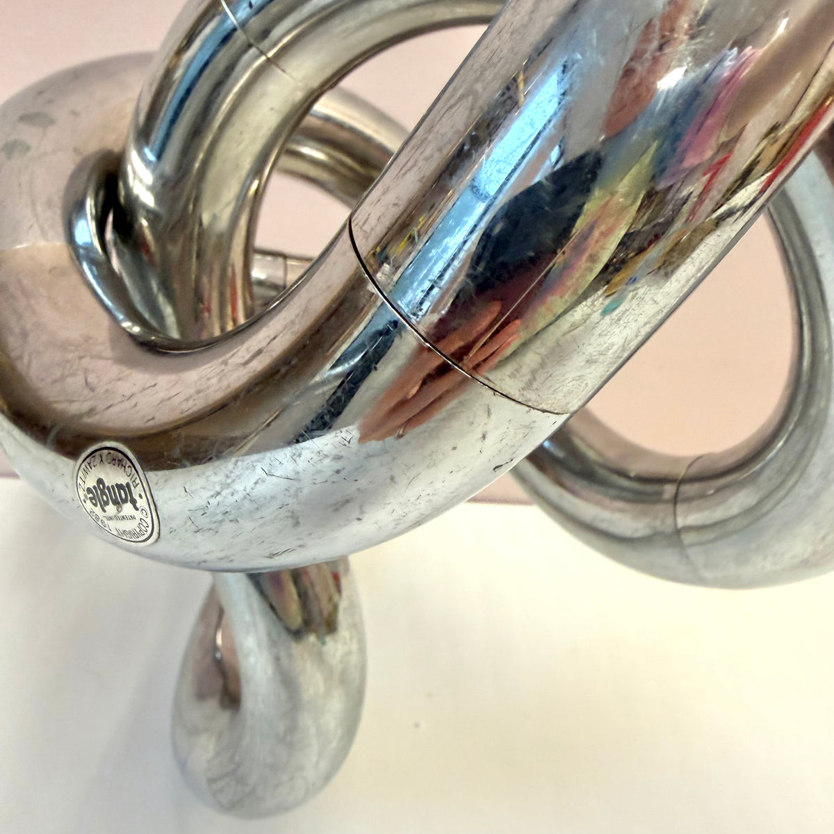 Vintage 1982 Chrome "Tangle" Sculpture by Richard X Zawitz