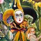 Vintage Original Framed "Once Upon A Springtime" 1981-1982 Acrylic on Board by Phyllis Londraville