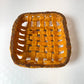 Vintage Poppyseed Salt Dough Woven Bread Bowl