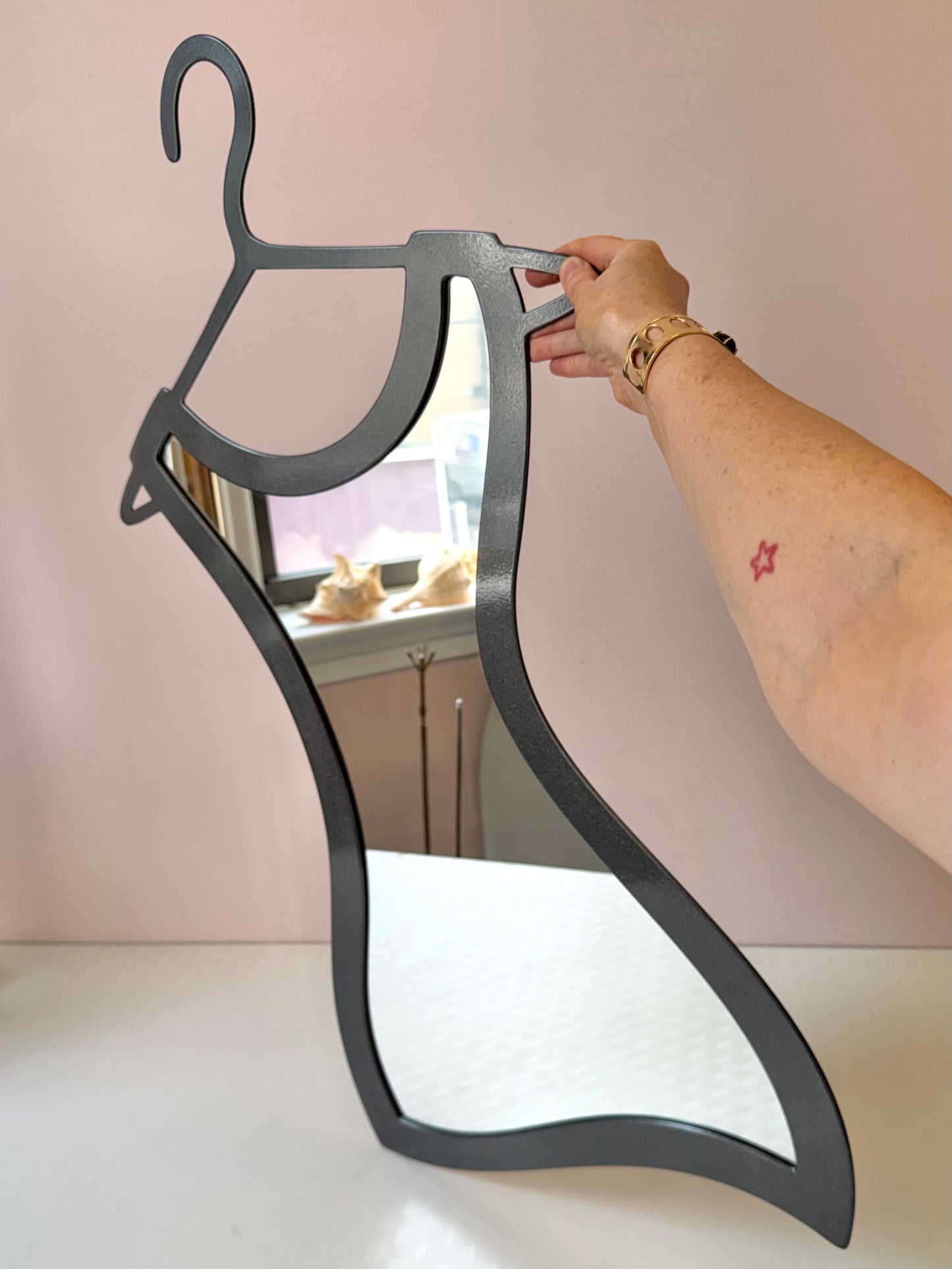 Vintage Dress on Hanger Mirror