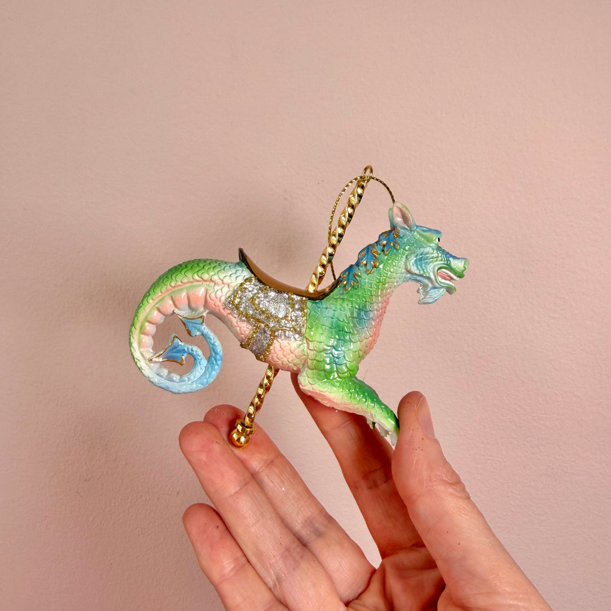 Resin Carousel Dragon Ornament