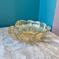 Vintage Clear Glass Ashtray/Bowl with Gold Leaf Flecks
