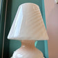 Extra Large Vintage Blush Pink Murano Mushroom Lamp