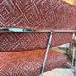 Vintage Set of 4 Milo Baughman '1188' Chrome and Orange Wool Dining Chairs