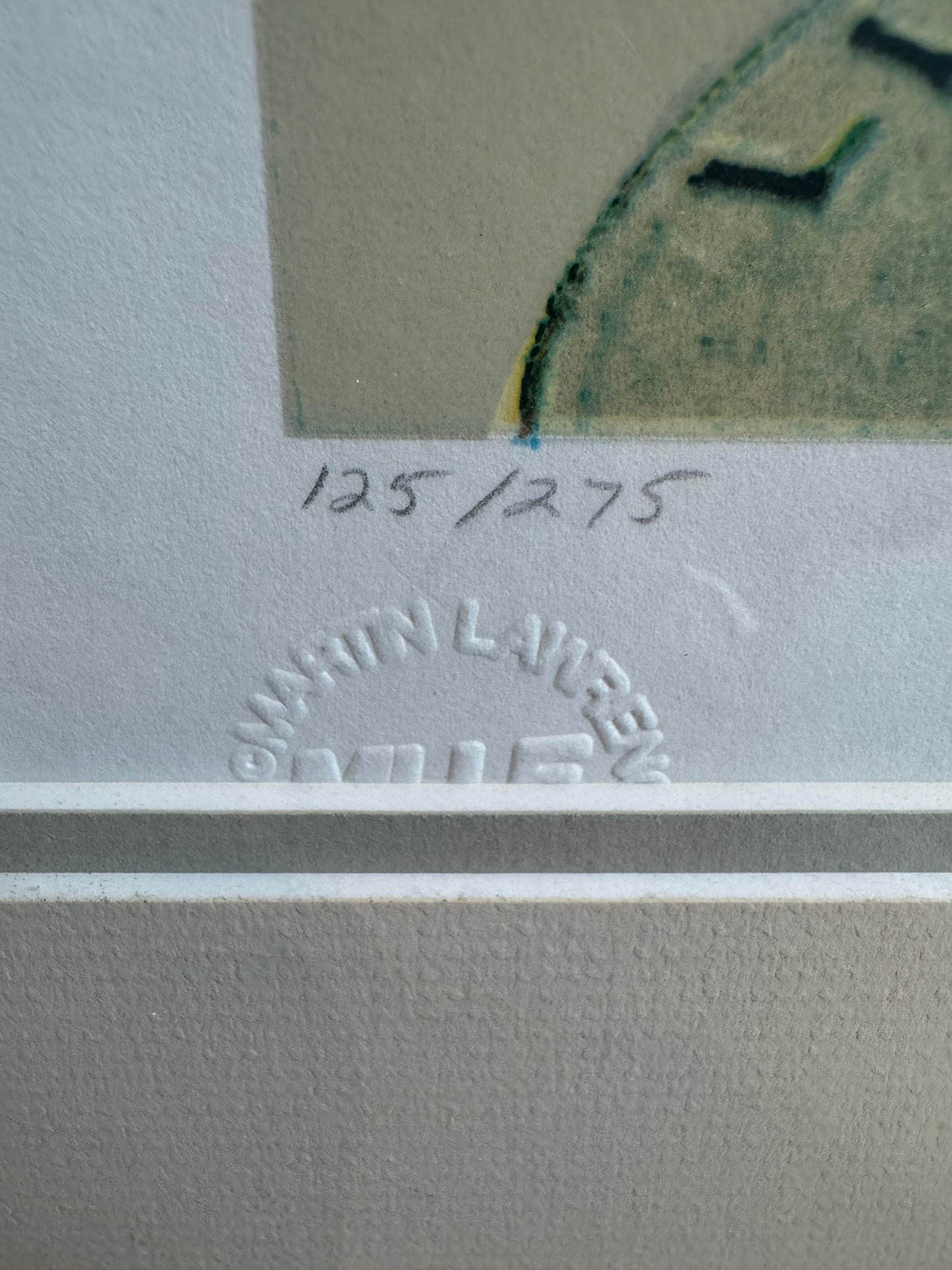 Vintage Limited Edition Serigraph Titled "Face Value" 1989 Signed and Numbered by Doug Webb