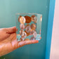 Vintage Lucite 1970 Penny Paperweight