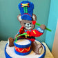 Vintage Crochet Drummer Bear Box