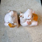 Vintage 1980 Fitz & Floyd Ceramic Hippo Bookends (As is)
