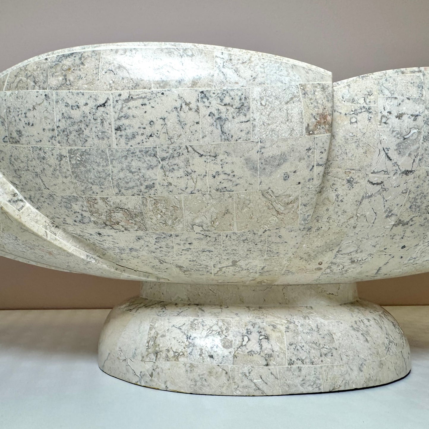 Vintage Large Tessellated Stone Bowl