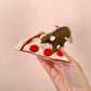 Baby Rat & Pizza Ornament