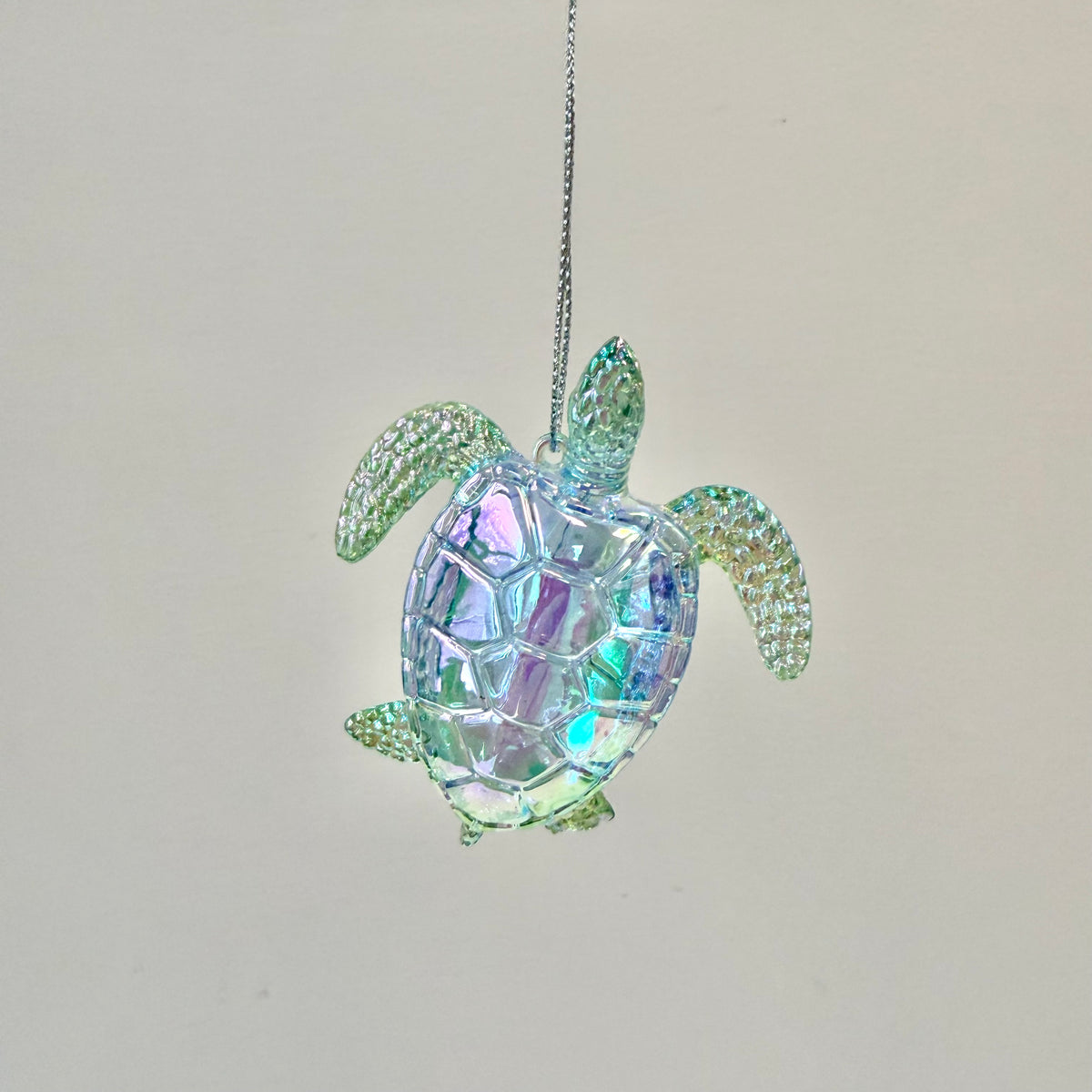 Iridescent Acrylic Turtle Ornament