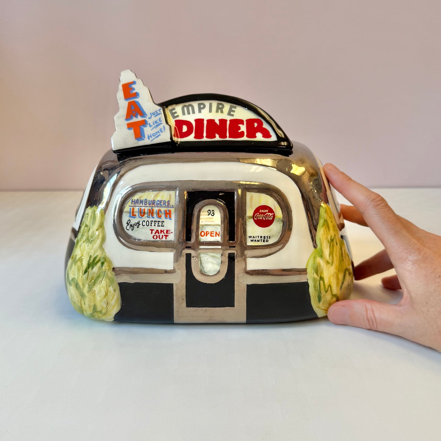 Vintage 1993 Limited Edition Signed Henry Cavanagh "Empire Diner" Cookie Jar