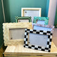 Hand Carved White Bone Inlay Photo Picture Frame 8x10
