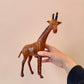 Vintage Leather Giraffe Statue