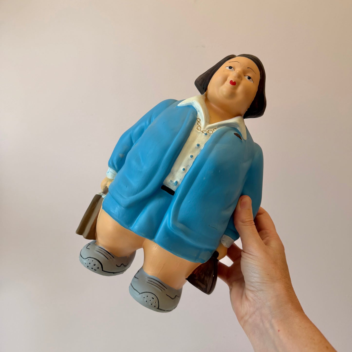 Vintage Chubby Business Couple Money Banks Attributed to L’Aquilone Italy