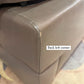 1980's Vintage Taupe Leather Adjustable Sofa by Durlet