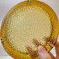 Vintage Mid-Century Textured Amber Glass Ashtray