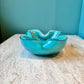 Vintage Teal Murano Glass Ashtray