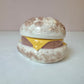 Vintage Ceramic Ham and Cheese on a Roll Box