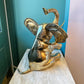 Vintage Extra Large Brass Seated Elephant