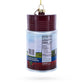 Jellied Cranberry Sauce Can Glass Ornament