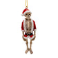 Skeleton Santa Ornament