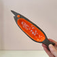 Pair of Mid Century Orange Glazed Ceramic Fish Catchall Dishes