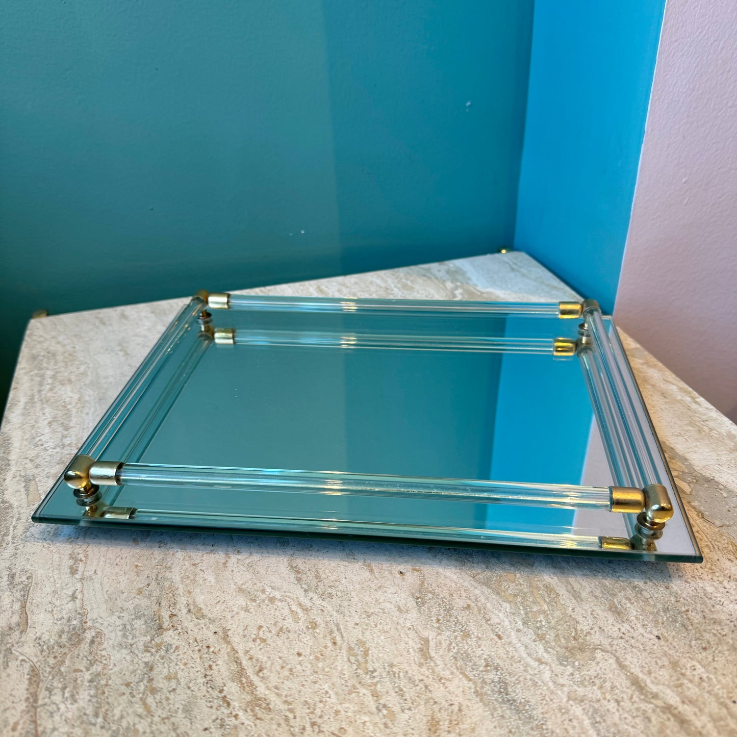 Vintage Mirrored Vanity Tray