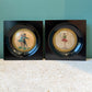 Pair of Vintage Needlepoint Ballerina Wall Plaques