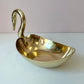 Vintage Art Deco Style Brass Swan Bowl