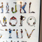 Vintage "Alphabat" Baseball Themed Poster by Doug Keith