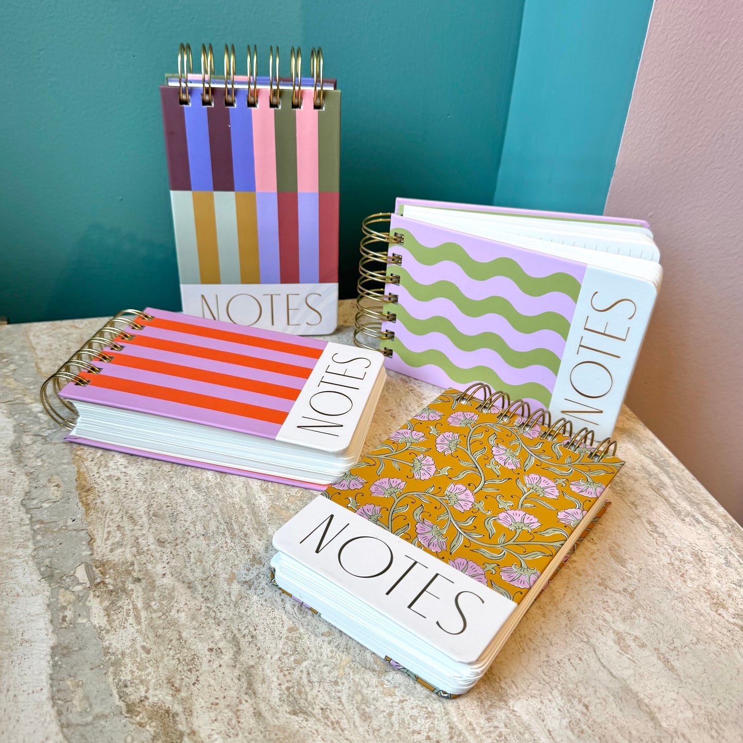 Notes Chunky Notepad - Wavy Stripes