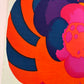 1960's "August Flower" Japanese Textile Art by Hiroshi Awatsuji