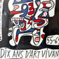 Original 1967 Framed Vintage Jean Dubuffet Exhibition Poster/Lithograph