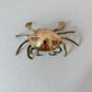Vintage Brass Crab Ashtray