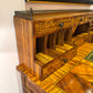 Vintage Carlton House Style Marquetry Writing Desk and Stool