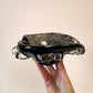 Vintage Black and Metallic Copper Murano Glass Bowl