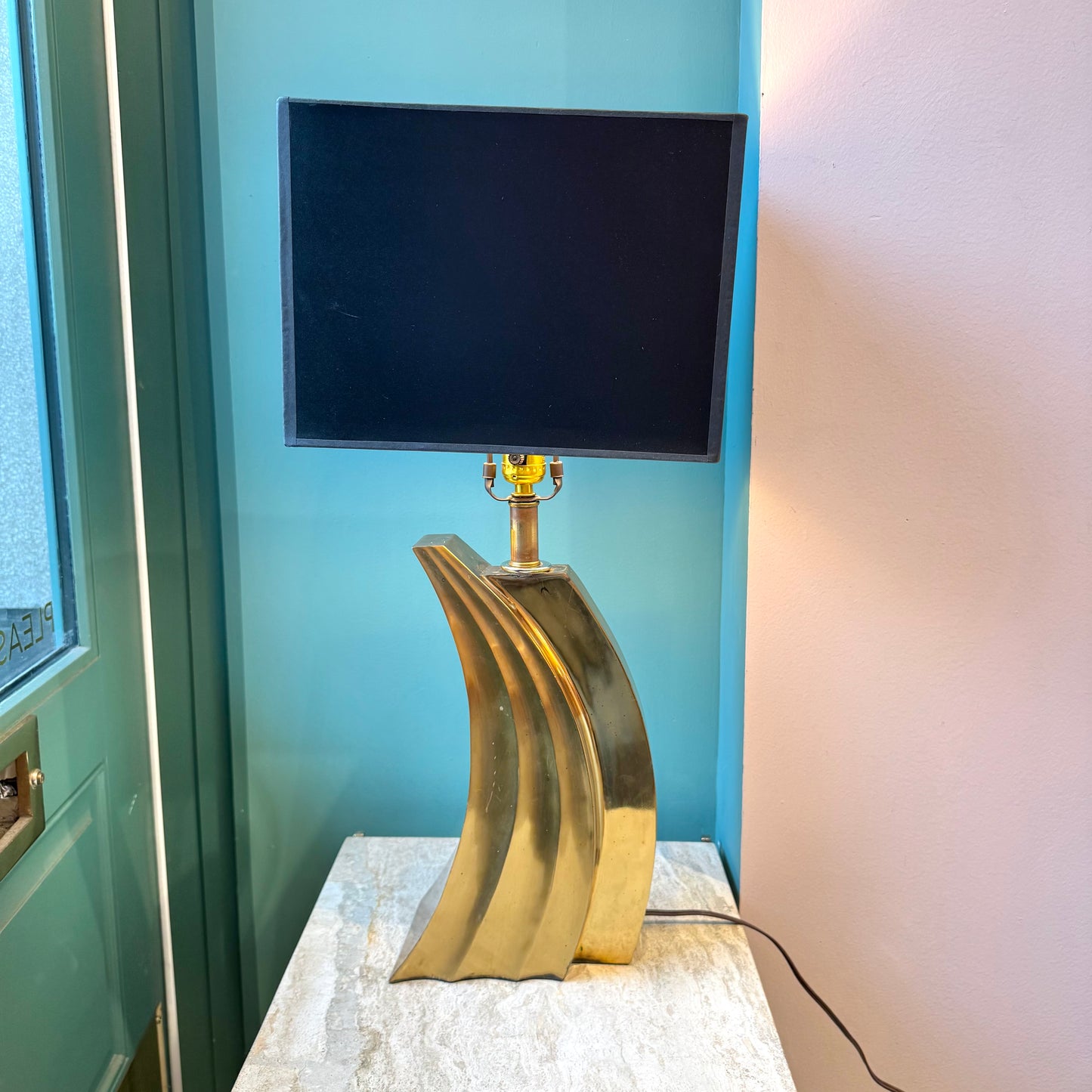 1970’s Pierre Cardin Style Brass Lamp