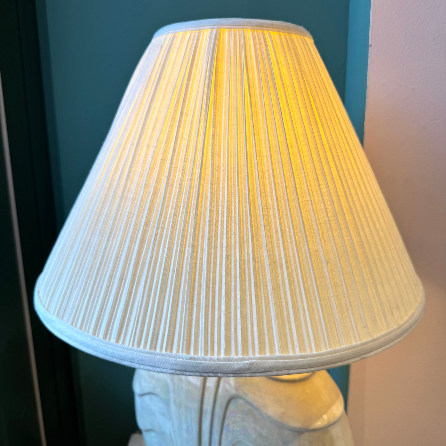 Vintage Opalescent Hollywood Regency Style Lamp
