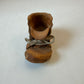 Vintage 1970's Hand-Carved Folk Art Wooden Boot