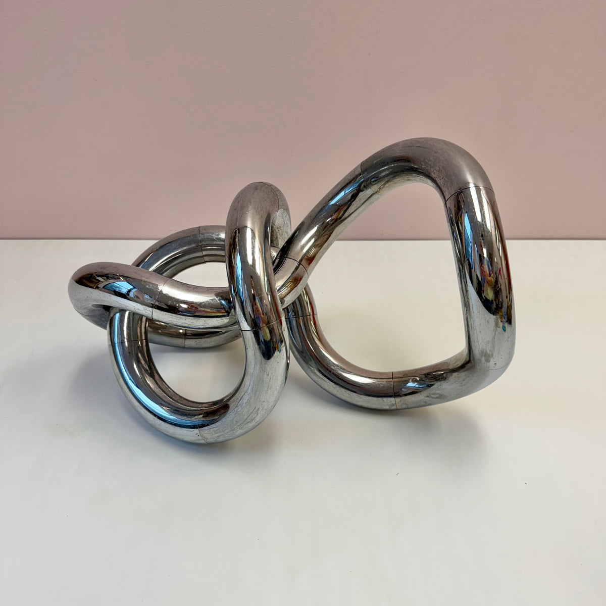 Vintage 1982 Chrome "Tangle" Sculpture by Richard X Zawitz