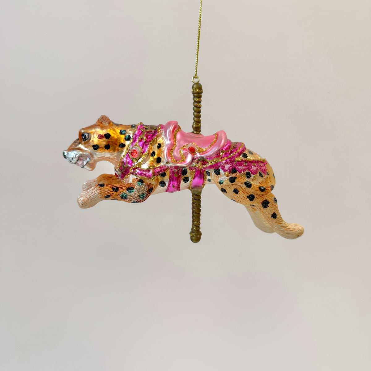 Leopard Carousel Ornament