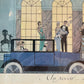 Vintage Framed "Au Revoir" Print by George Barbier