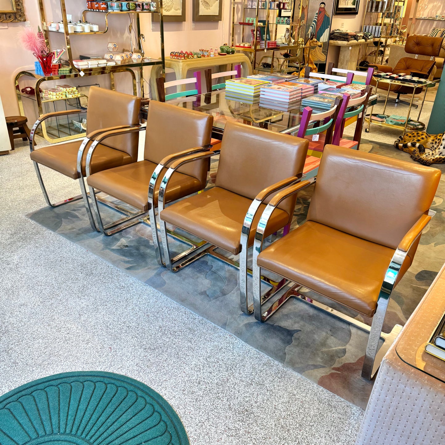Vintage Set of 4 Brno Chairs by Mies Van Der Rohe