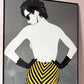 Vintage Framed "Untitled #103" Serigraph Print by Patrick Nagel