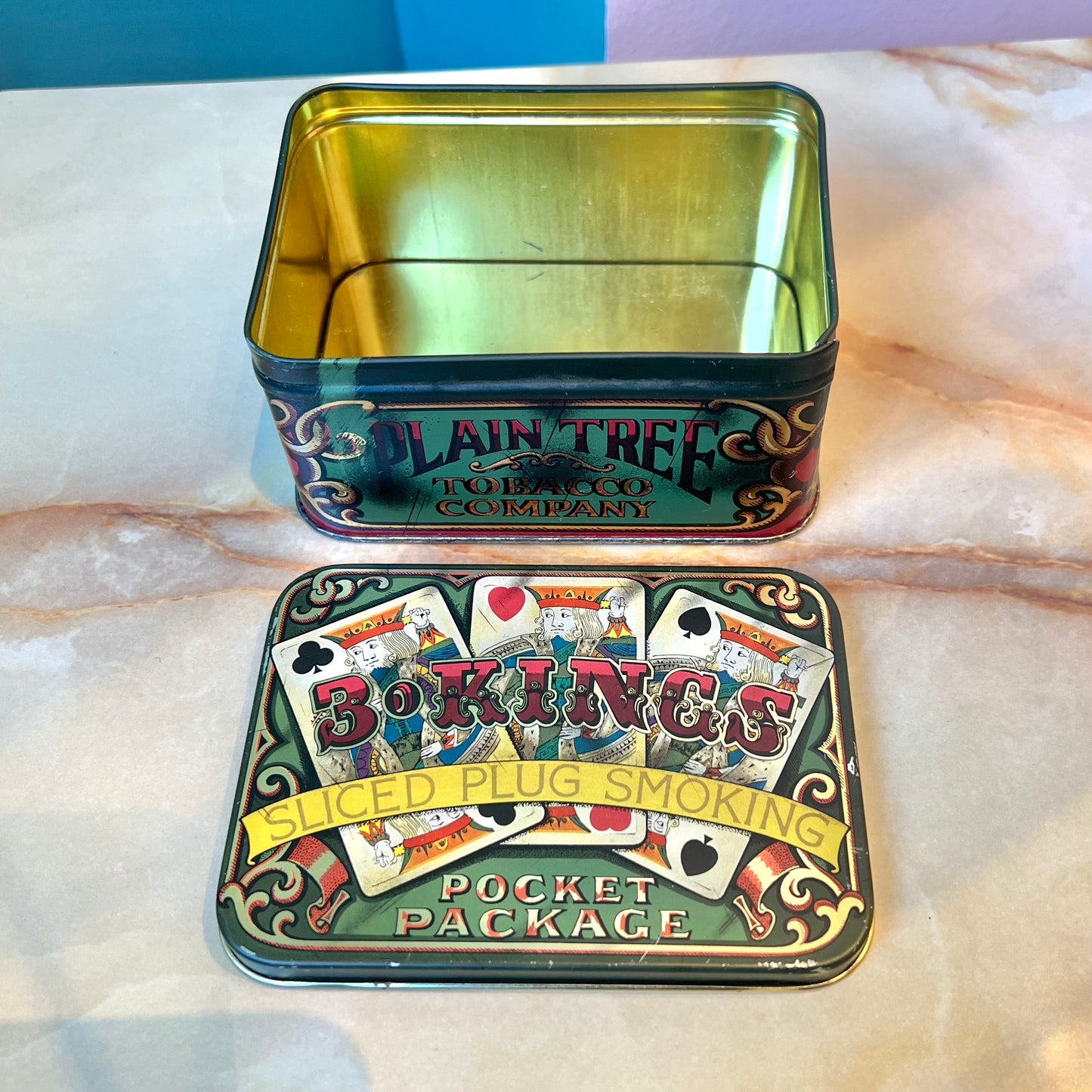 Vintage 3 Kings Tin Can Box