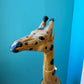 Vintage Leather Giraffe Statue