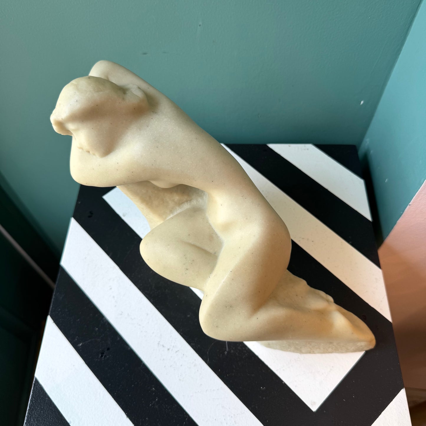 Mid Century Modern ‘The Dreamer’ Cast Resin Reproduction Sculpture by Vincent Glinsky - Signed