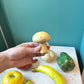 Set of 8 Vintage Mexican Folk Art Paper Mache Fruit & Vegetables