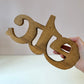 vintage Wooden "etc" Sign